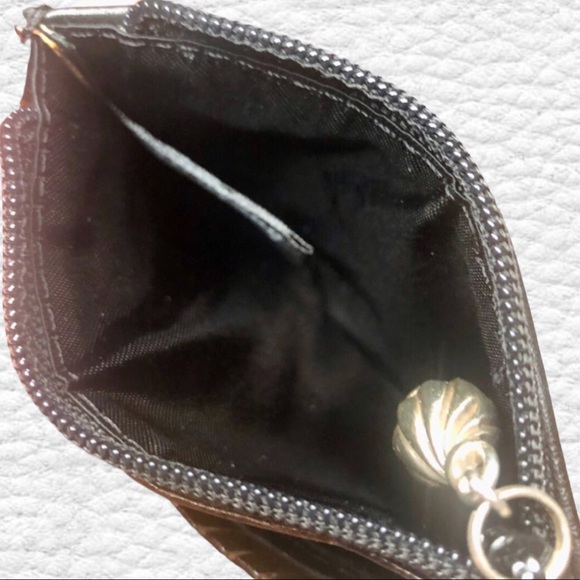 BRIGHTON | BLACK LEATHER COIN PURSE/CREDIT CARD POUCH - Picture 7 of 11